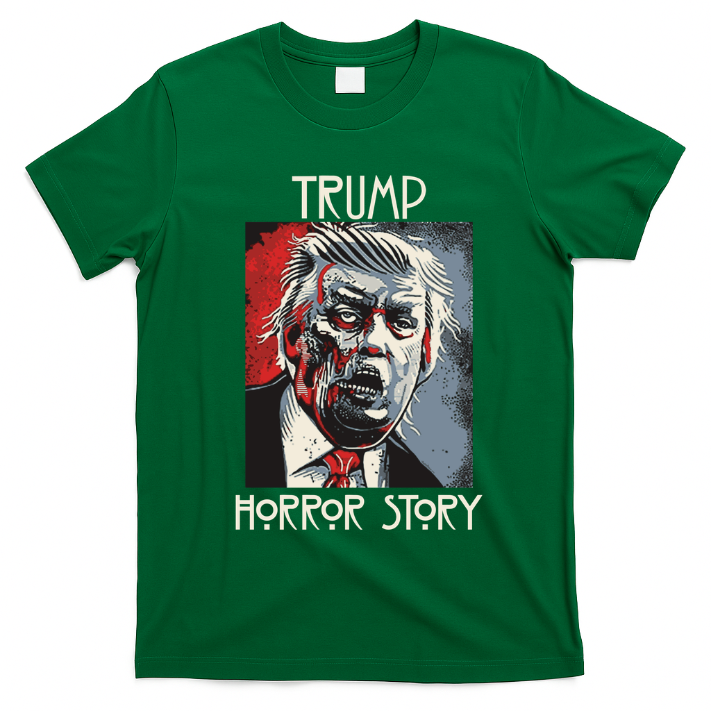 American Trump Horror Horror Story 2016 Zombie Election T-Shirt - Irish Green