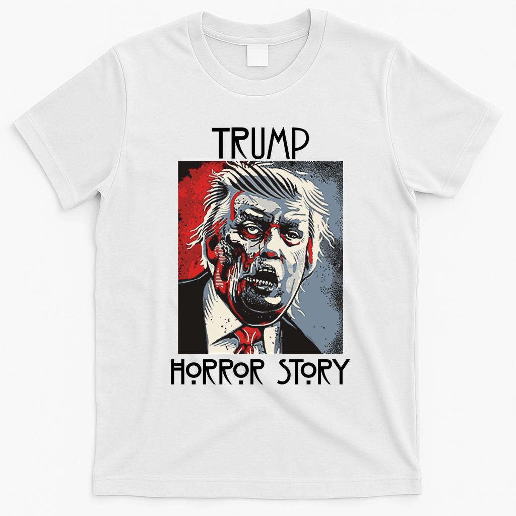 American Trump Horror Horror Story 2016 Zombie Election T-Shirt - White