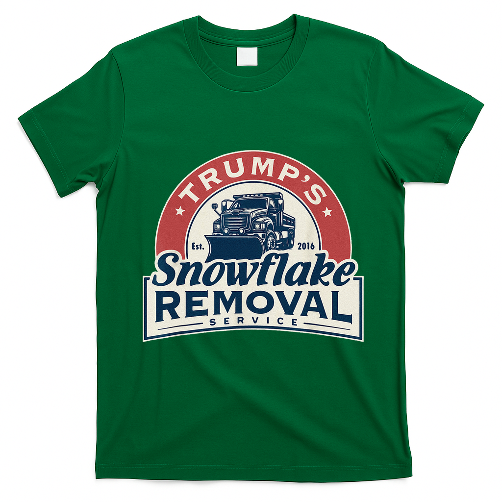 TrumpS Snowflake Removal Service Funny Trump 2024 Gift Love T-Shirt - Irish Green