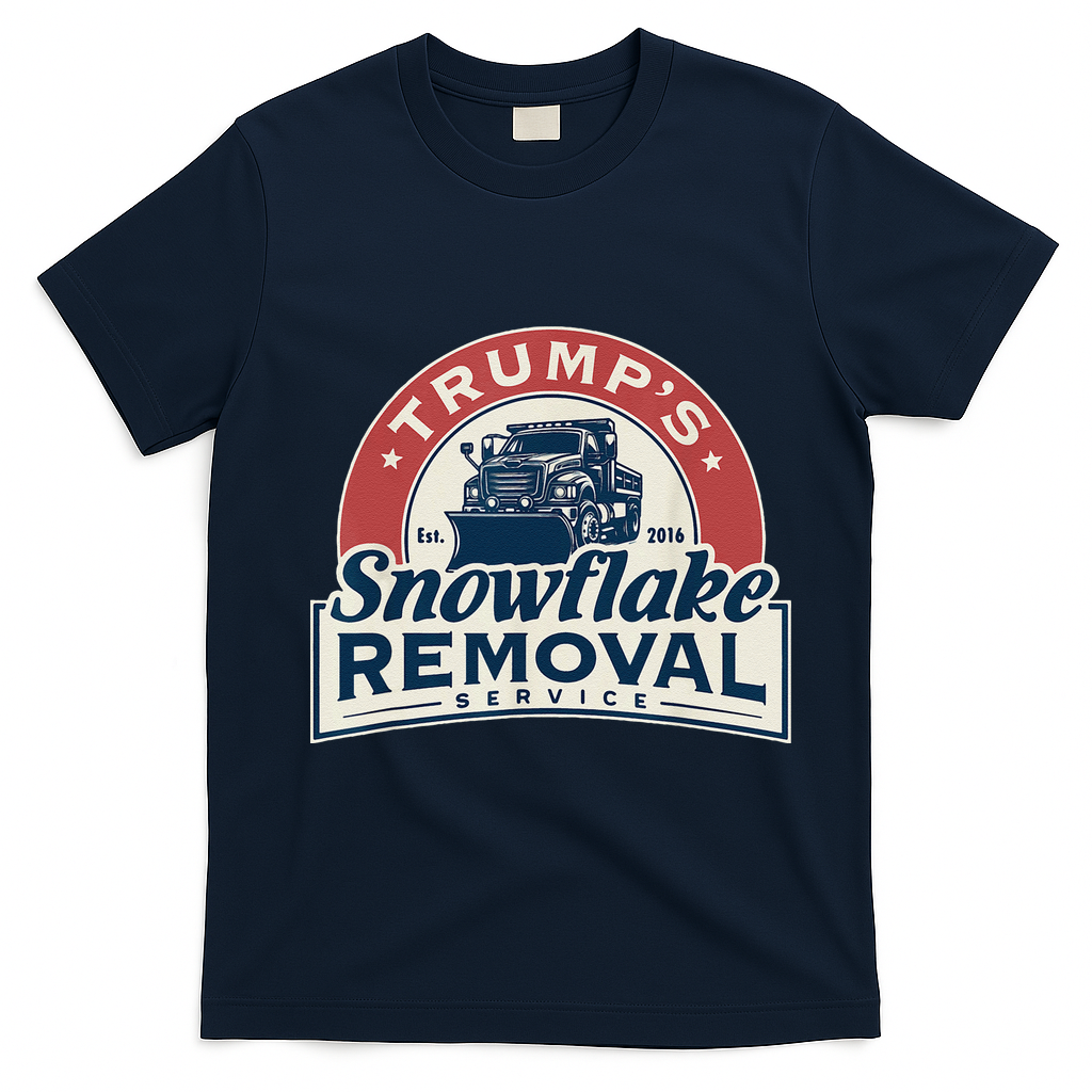 TrumpS Snowflake Removal Service Funny Trump 2024 Gift Love T-Shirt - Navy Blue
