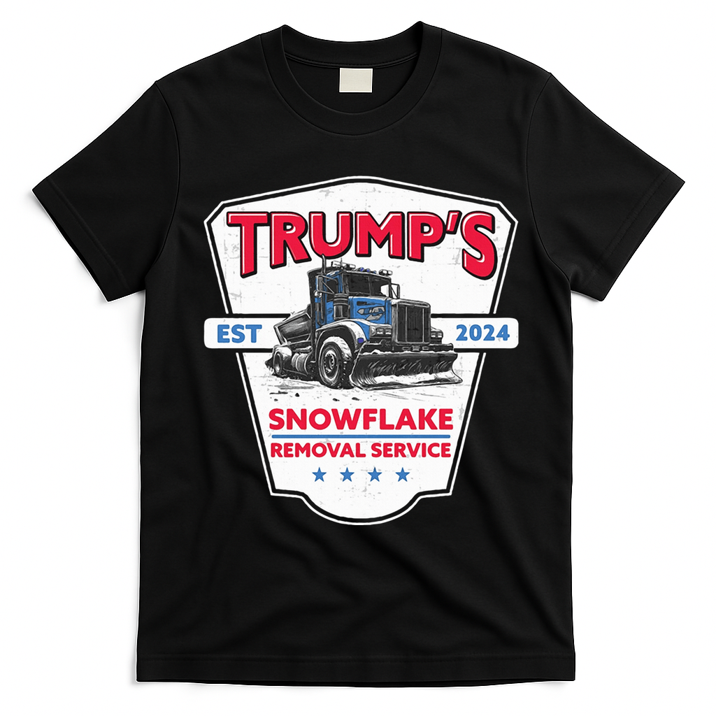 Trumps Snowflake Removal Service Est 2024 T-Shirt - Black