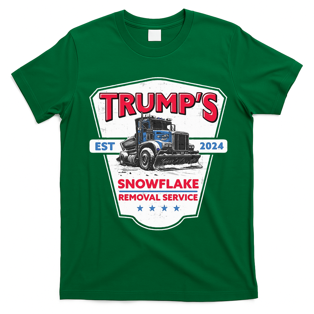 Trumps Snowflake Removal Service Est 2024 T-Shirt - Irish Green