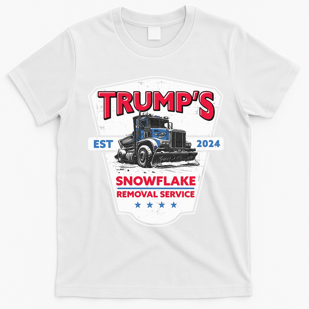 Trumps Snowflake Removal Service Est 2024 T-Shirt - White