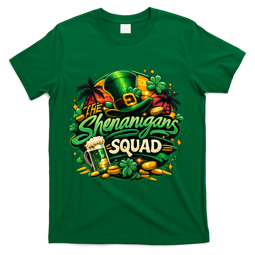 The Shenanigans Squad  T-Shirt - Green
