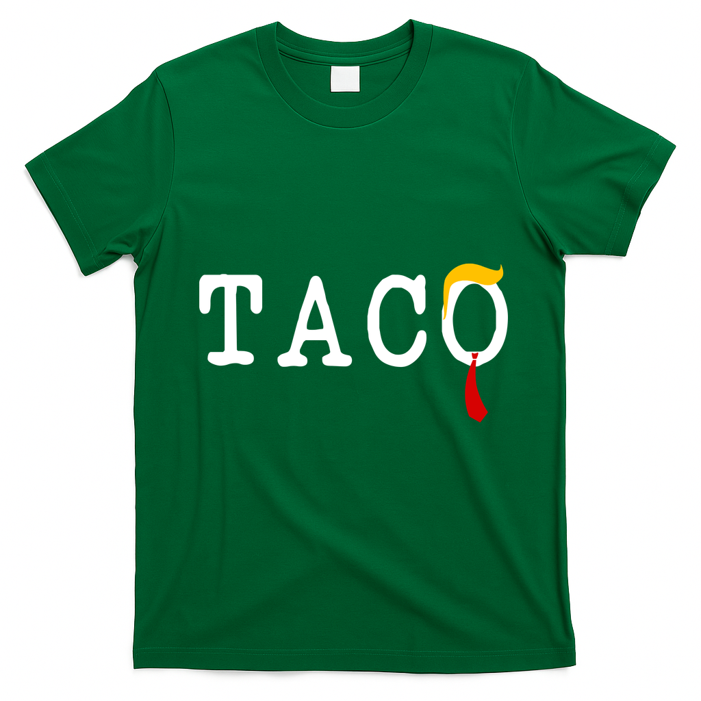 Taco Trump Donald Hair Tie Logo Funny Trending T-Shirt - Irish Green