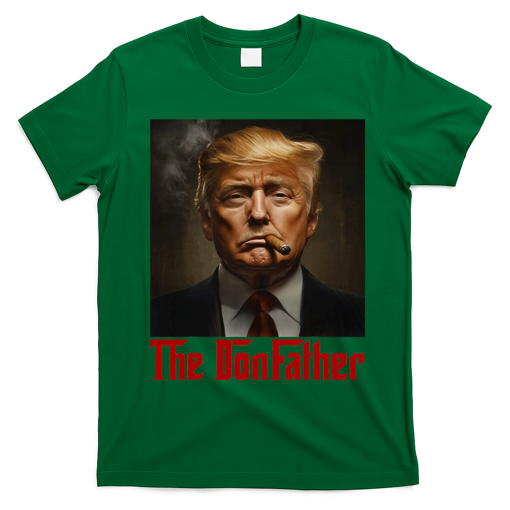 Trump The Donfather Cool American T-Shirt - Irish Green
