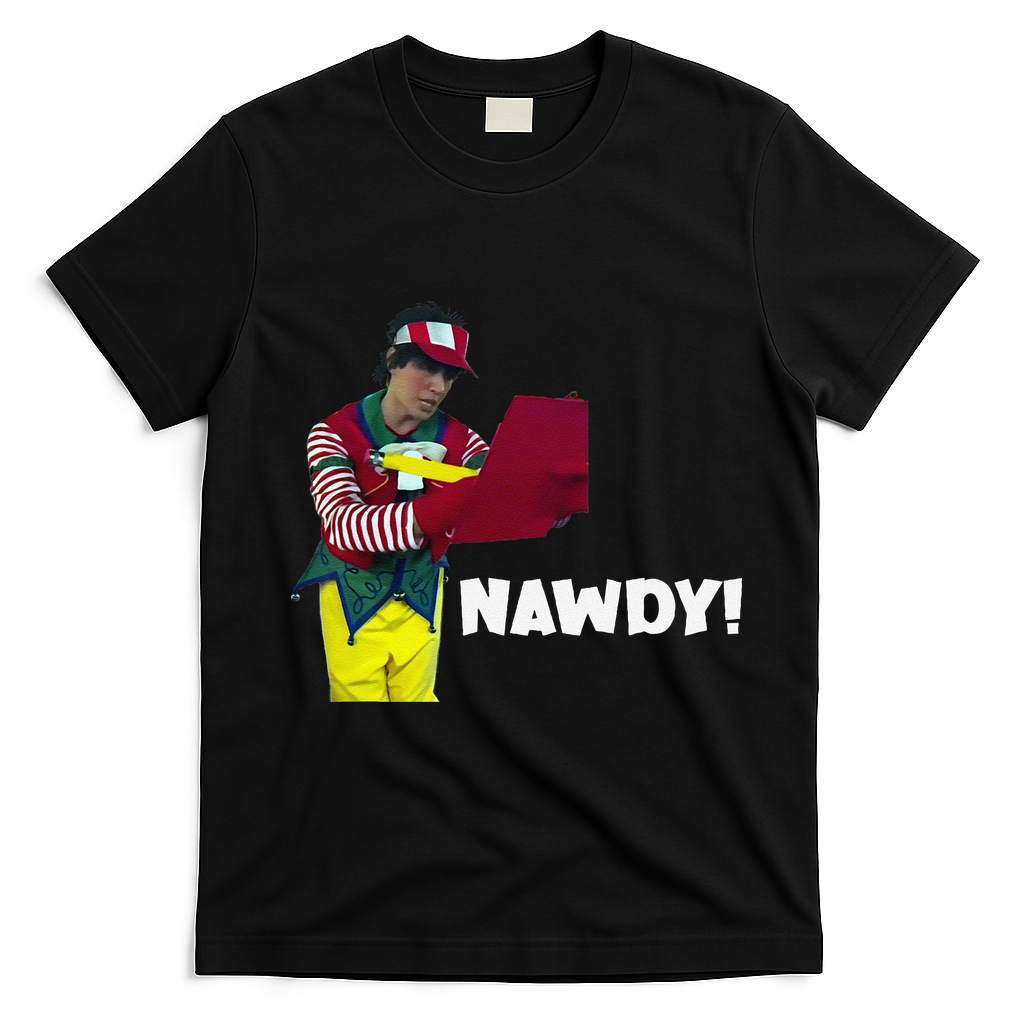 Tally The Elf Nawdy! Innocent Funny Christmas Holiday T-Shirt - Black