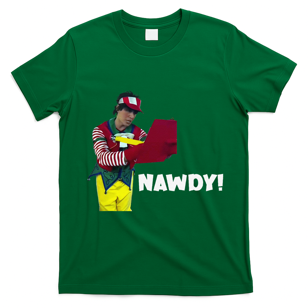 Tally The Elf Nawdy! Innocent Funny Christmas Holiday T-Shirt - Irish Green