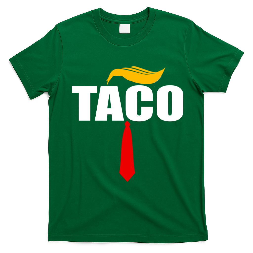 Taco Trump Hair Tie Funny T-Shirt - Irish Green
