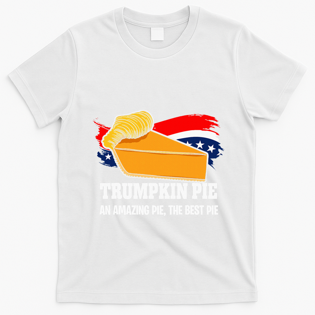 Thanksgiving Trumpkin Pumpkin Pie Donald Trump Political T-Shirt - White