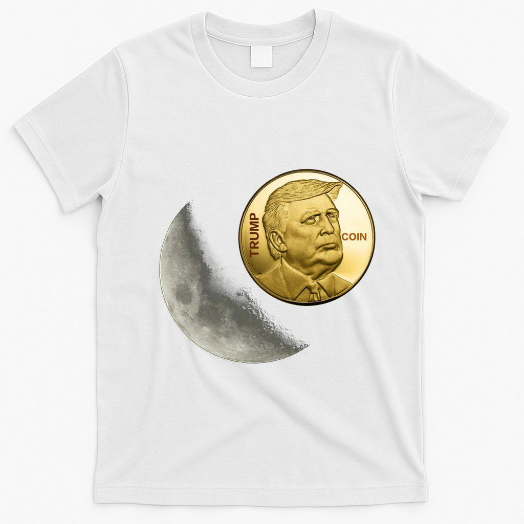 $Trump To The Moon T-Shirt - White