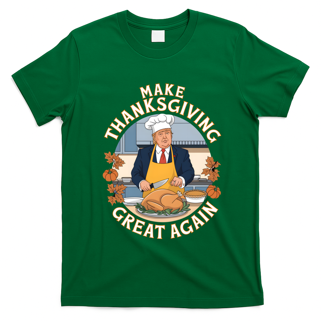Trump Thanksgiving Turkey Make Thanksgiving Great Again Meaningful Gift T-Shirt - Irish Green