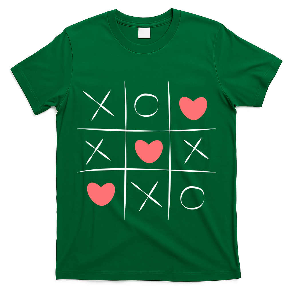 Tic Tac Toe Xoxo Valentines Day Cute T-Shirt