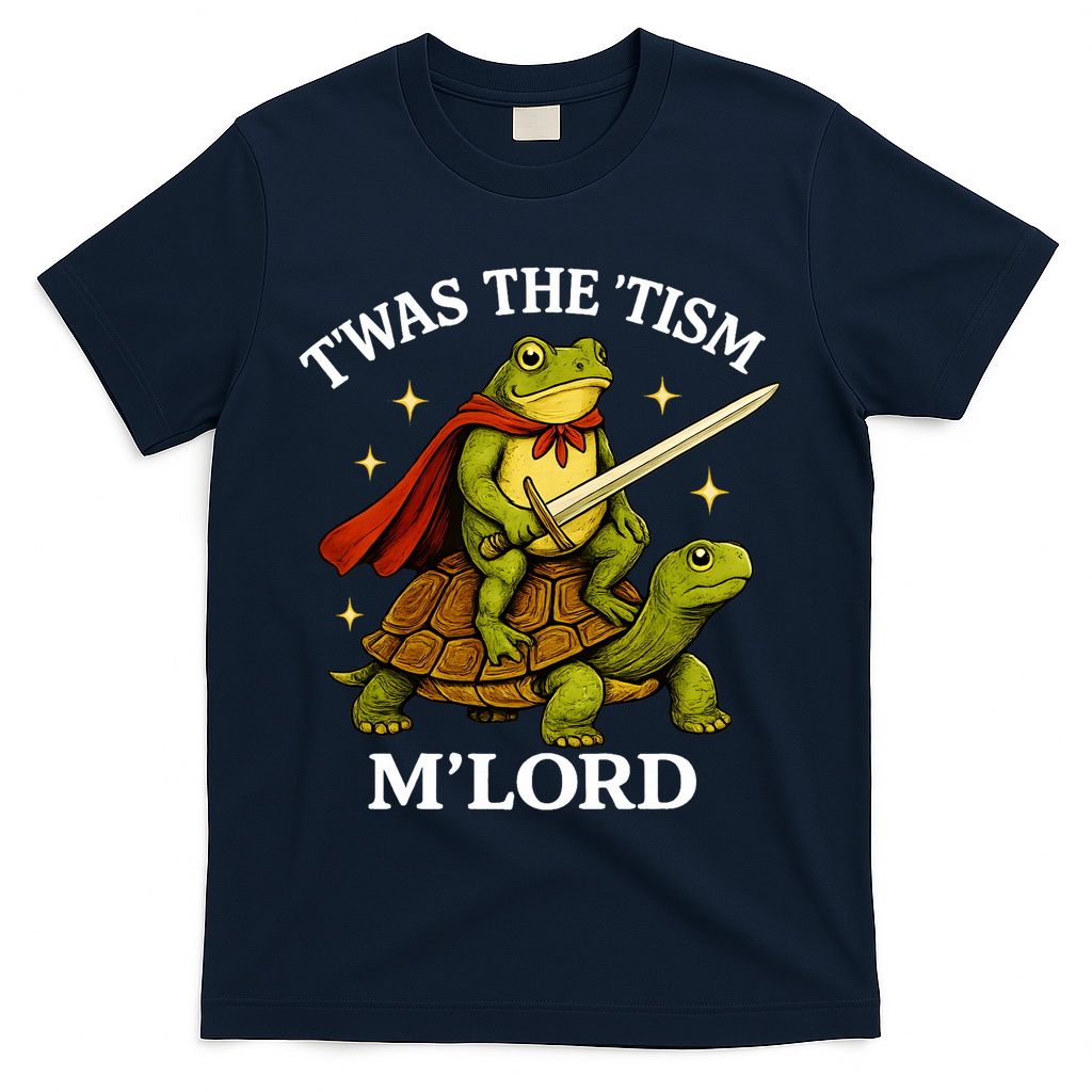 TWAS The Tism M Lord Autism T-Shirt - Navy