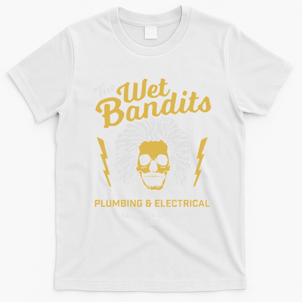 The Wet Bandits Funny Movie T-Shirt - White