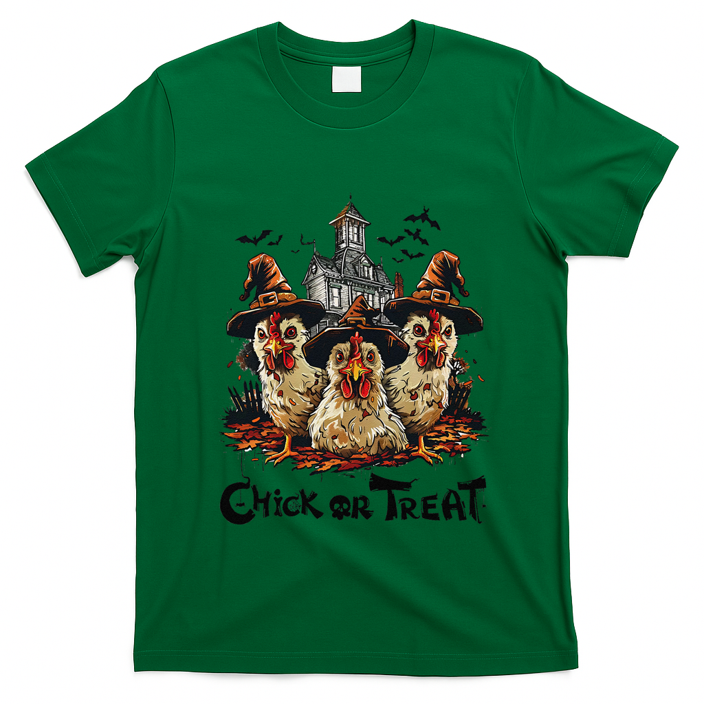 Tonight We Fly Halloween Chicken Fall Farm Animals T-Shirt - Irish Green