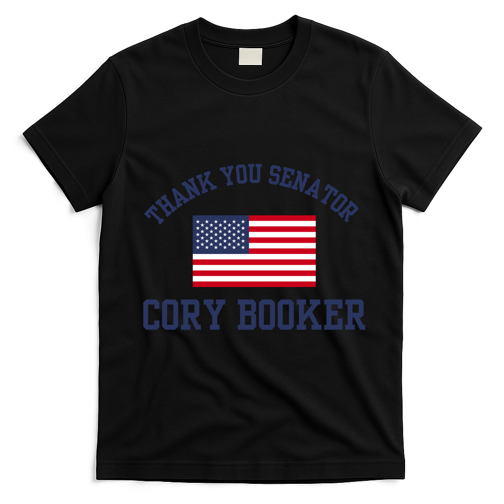 Thank You Senator Cory Booker T-Shirt - Black