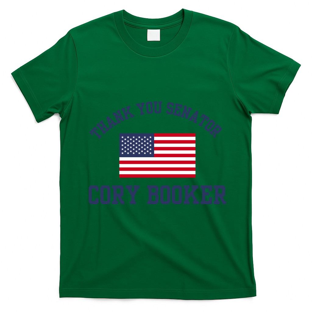 Thank You Senator Cory Booker T-Shirt - Irish Green