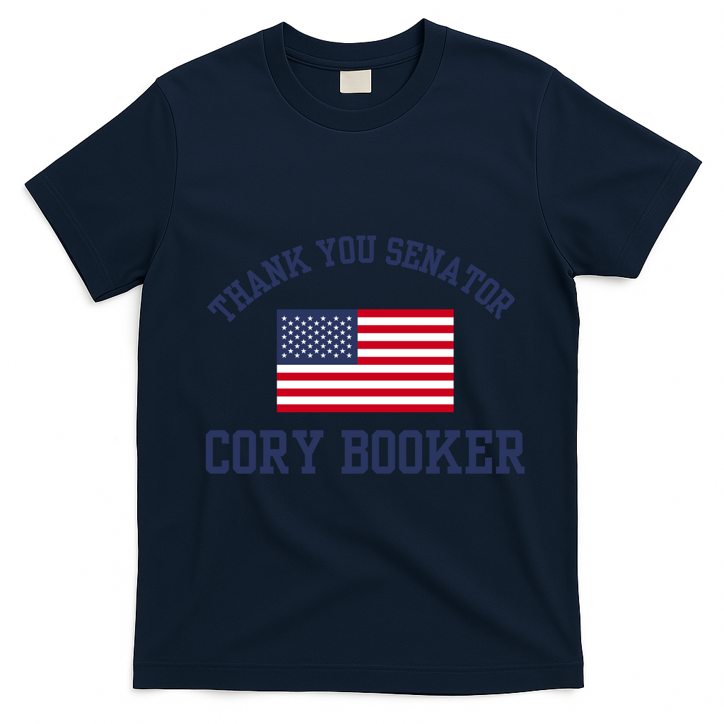 Thank You Senator Cory Booker T-Shirt - Navy Blue