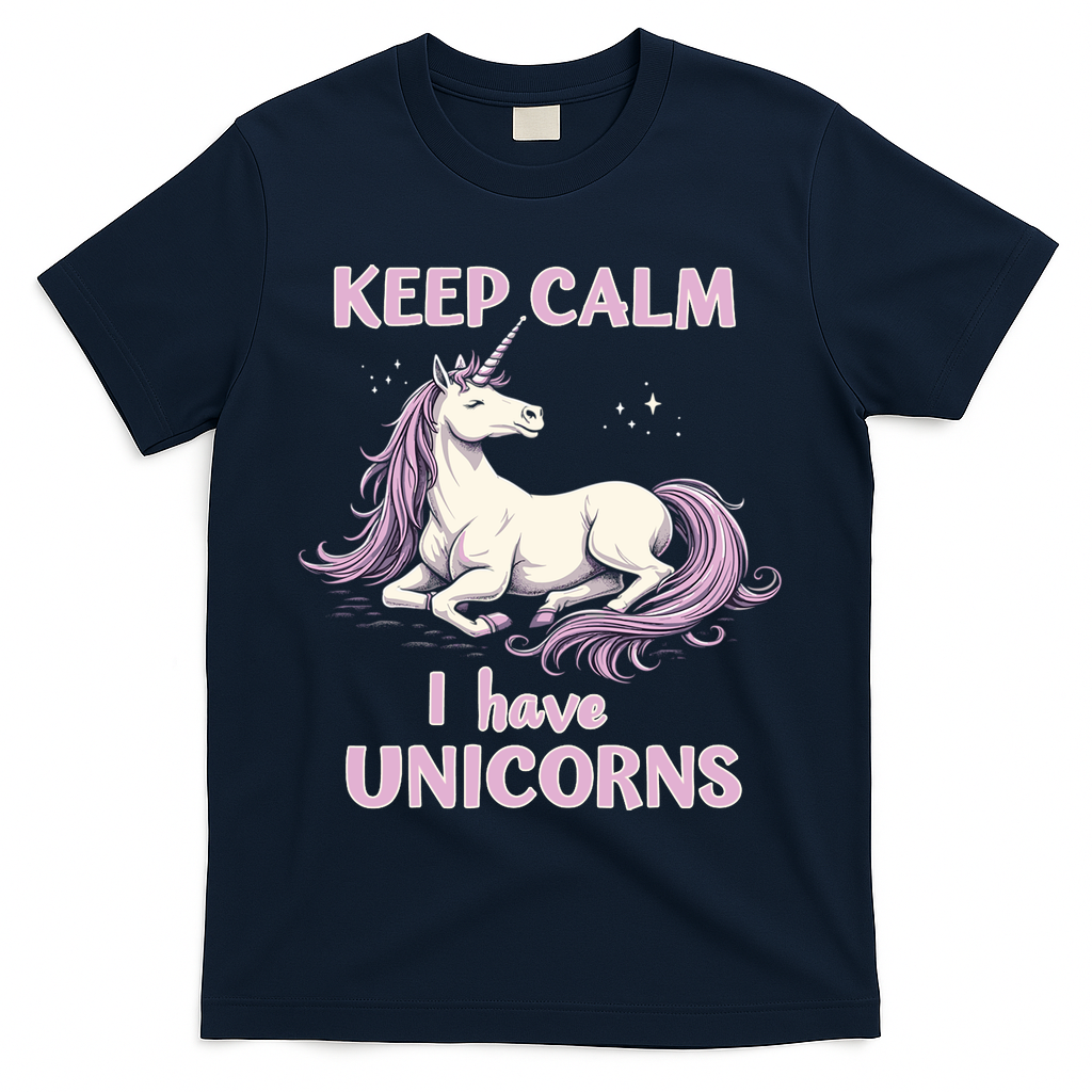 Unicorn Breeder Funny Magical Creature And Fantasy Cool Gift T-Shirt - Navy
