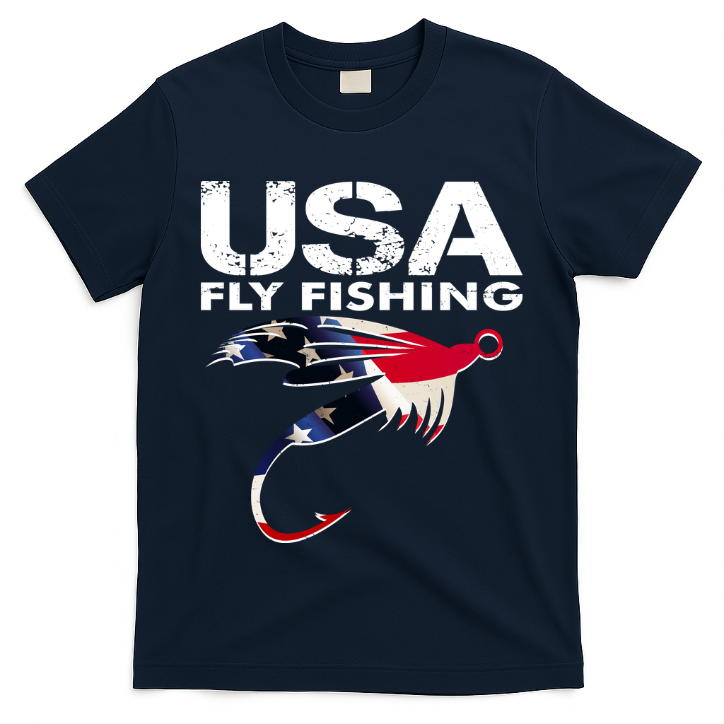 USA Fly Fishing Sport Fishing Fan T-Shirt