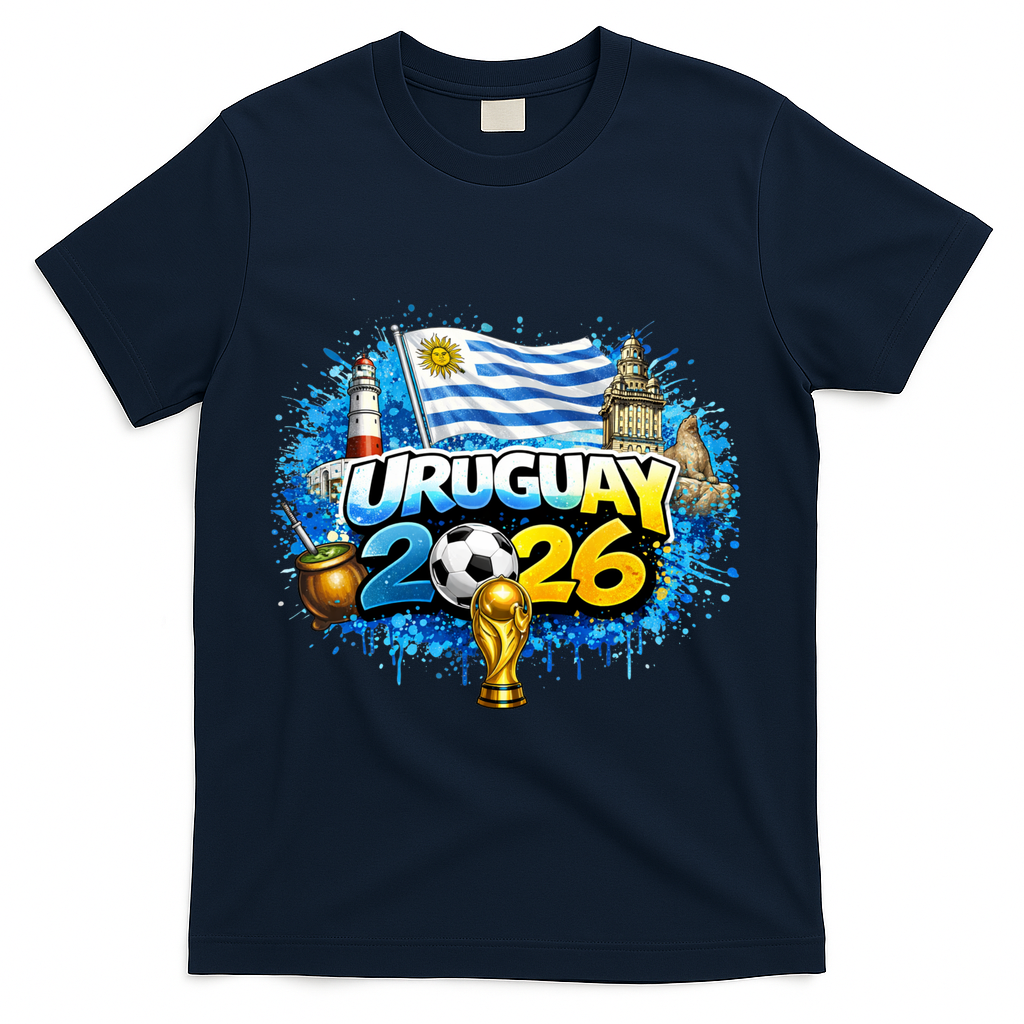 URUGUAY North America Soccer Tournament 2026 T-Shirt - Navy