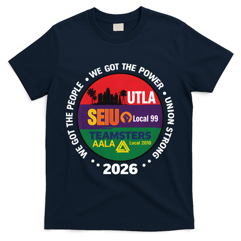 UTLA SEIU AALA Labor Movement T-Shirt - Navy