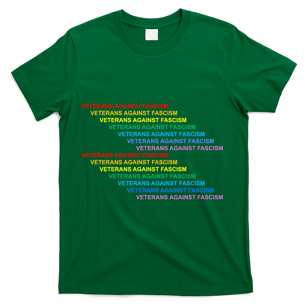 Veterians Against Fascism T-Shirt - Green