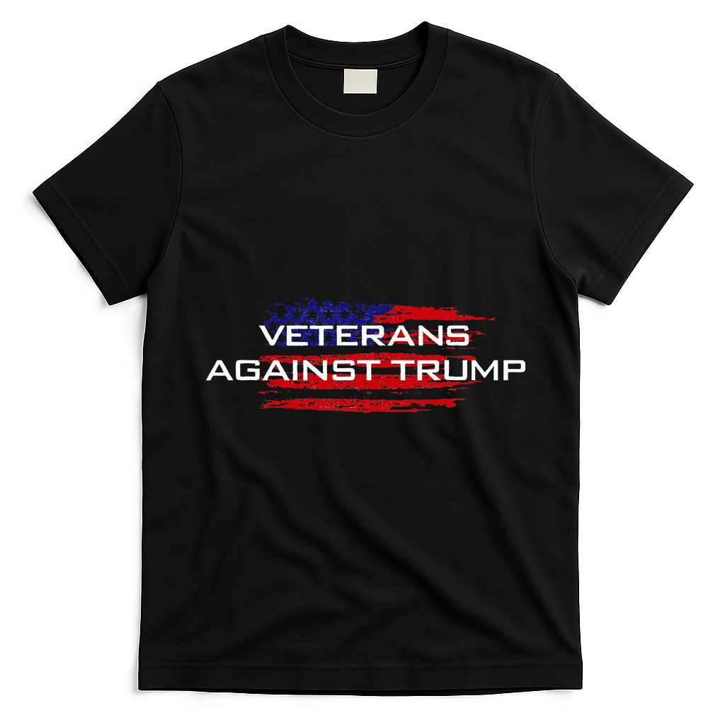 Veterans Against Trump Anti Trump T-Shirt - Black