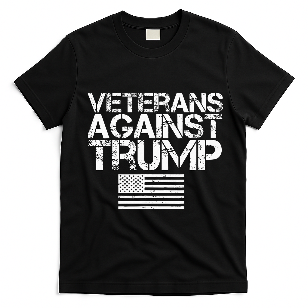 Veterans Against Trump  T-Shirt - Black