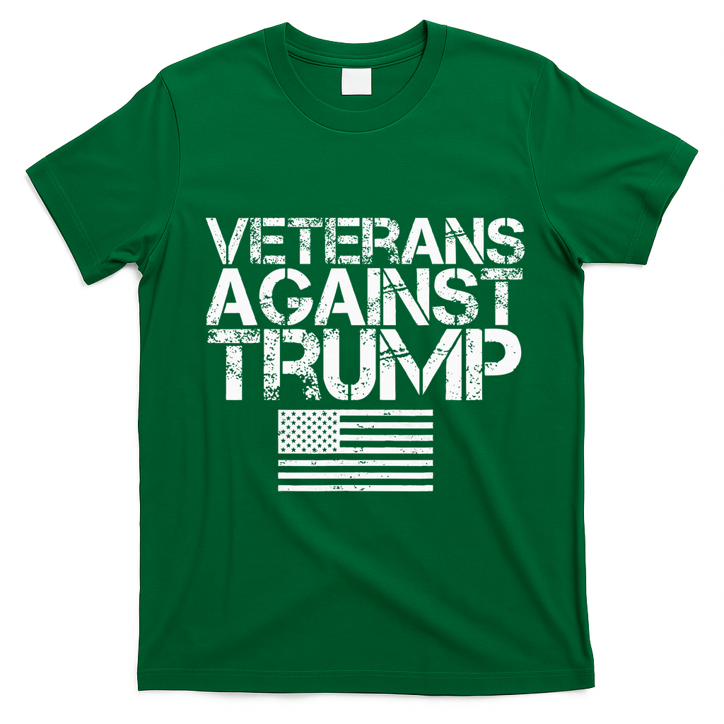 Veterans Against Trump  T-Shirt - Irish Green