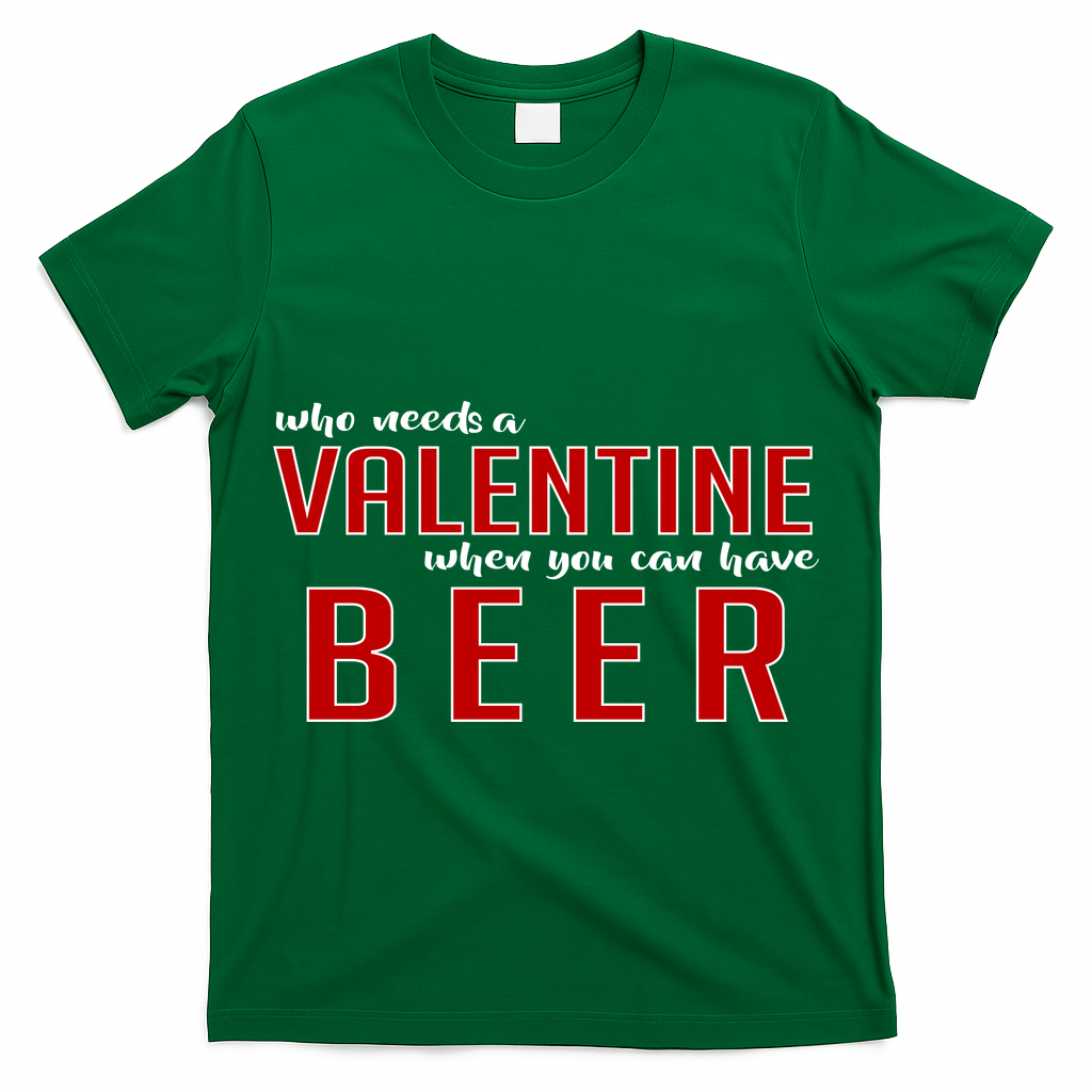 Who Needs A Valentine When You Can Have Beer T-Shirt