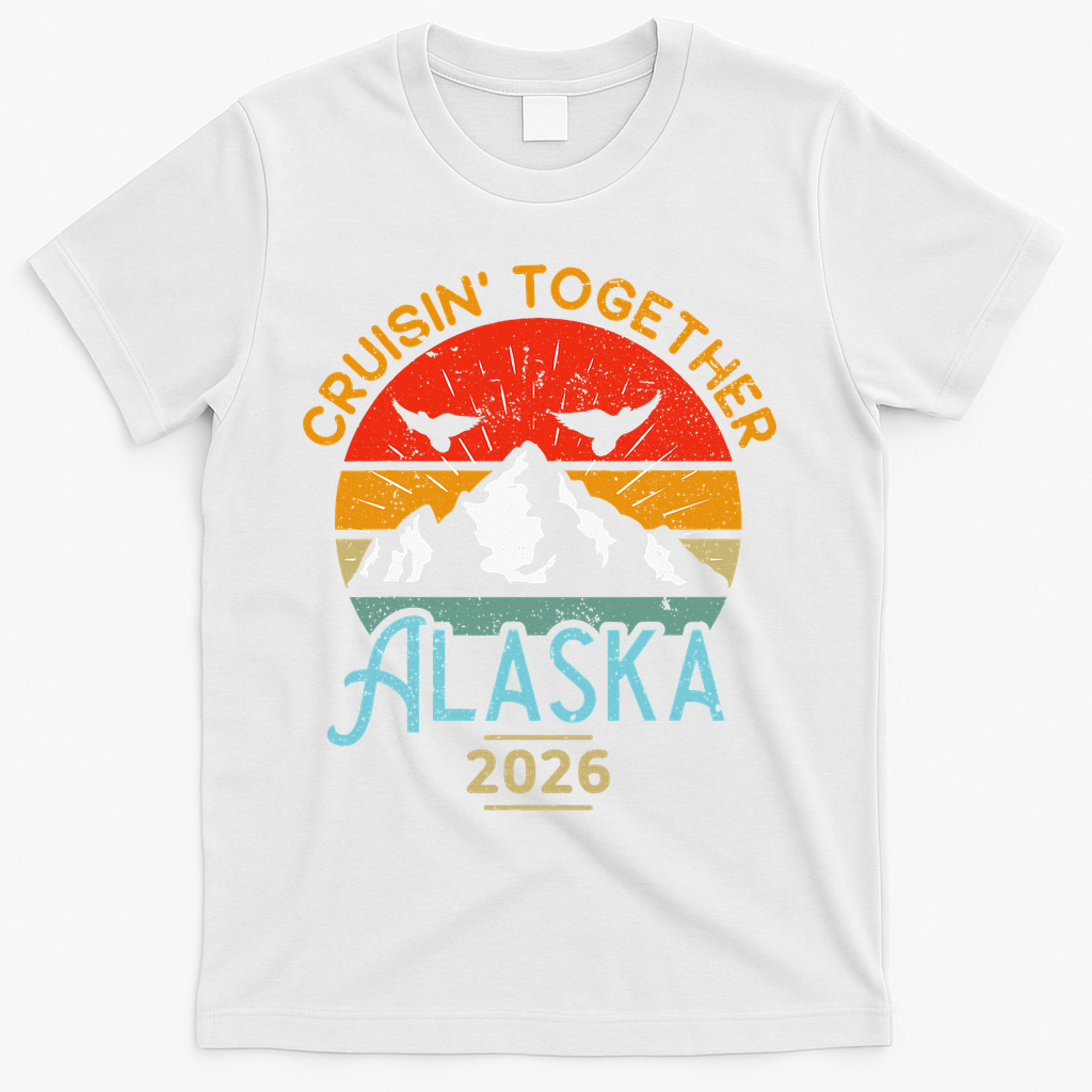 Vintage Cruisin Together Alaska 2026 T-Shirt - White