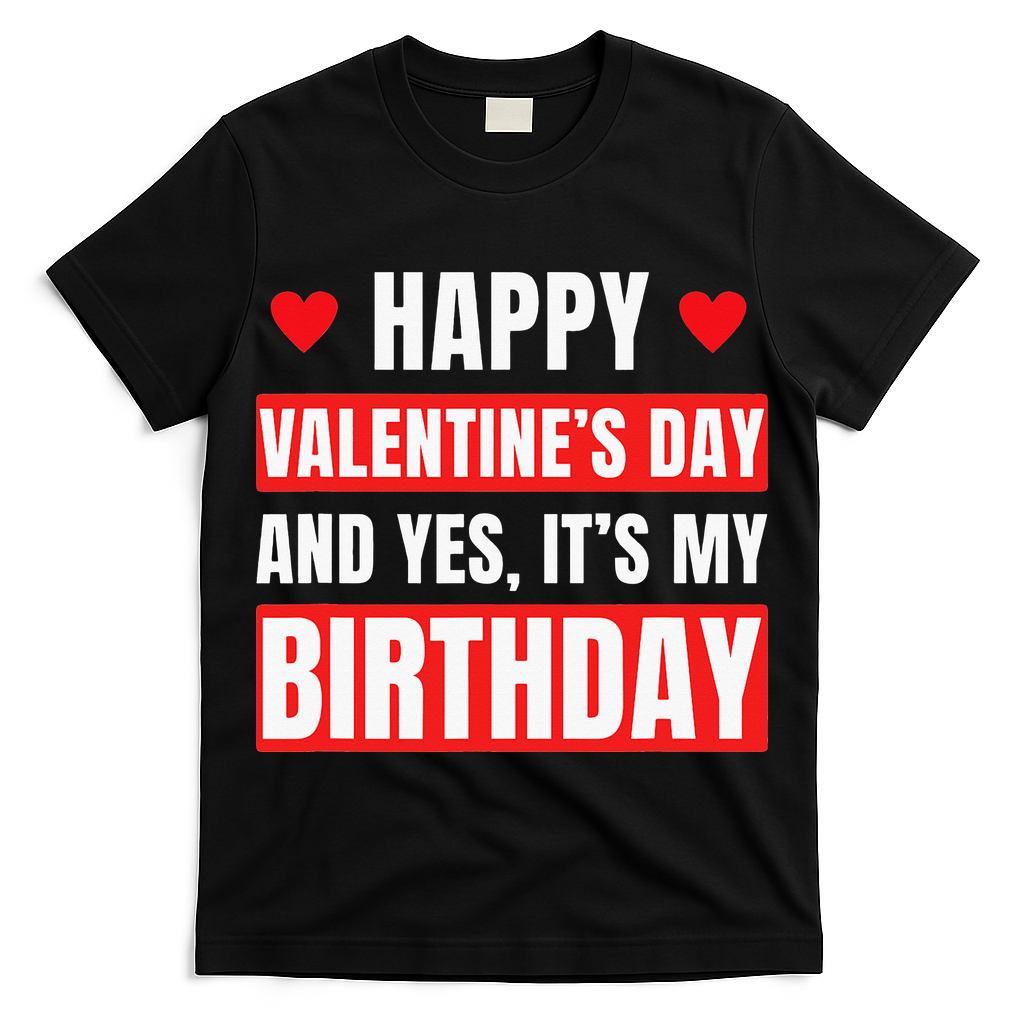 Valentine's Day Birthday Valentine Birthday T-Shirt