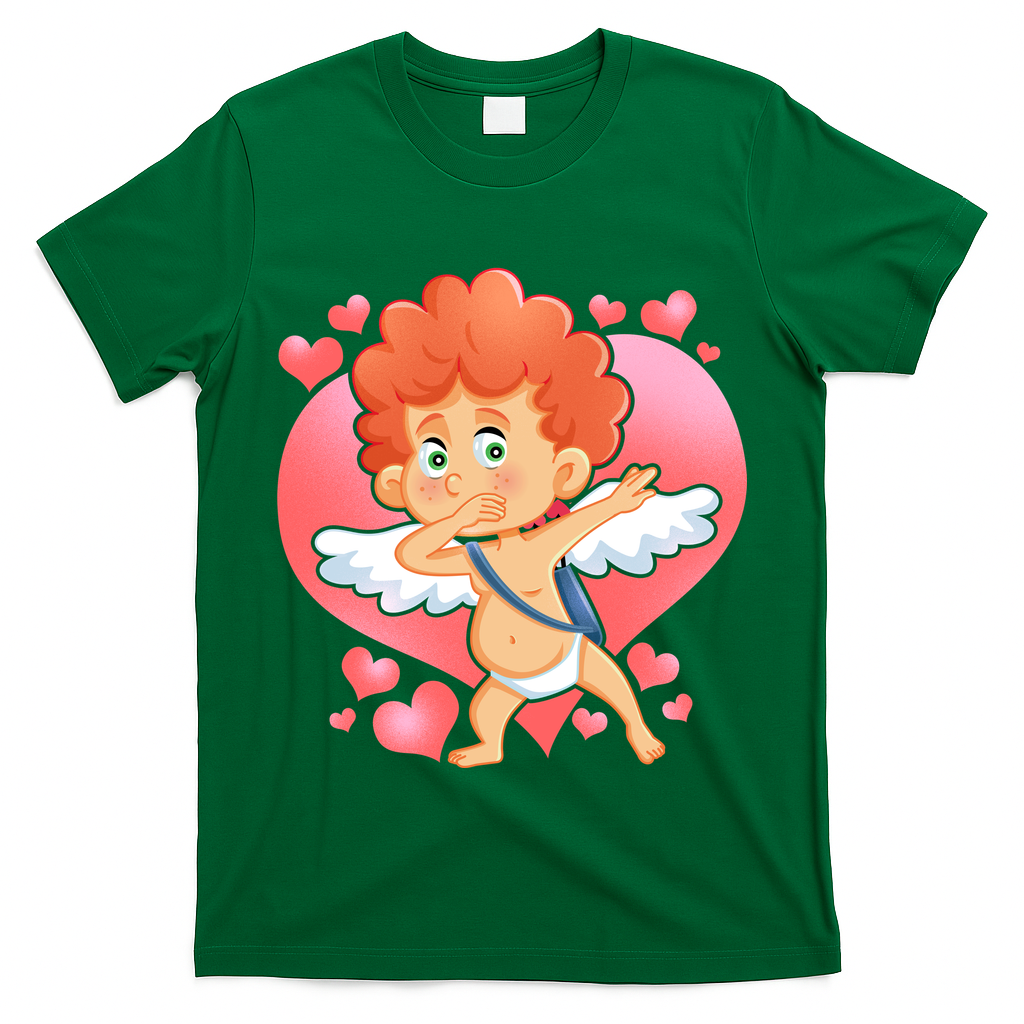 Valentine Dabbing Cupid T-Shirt