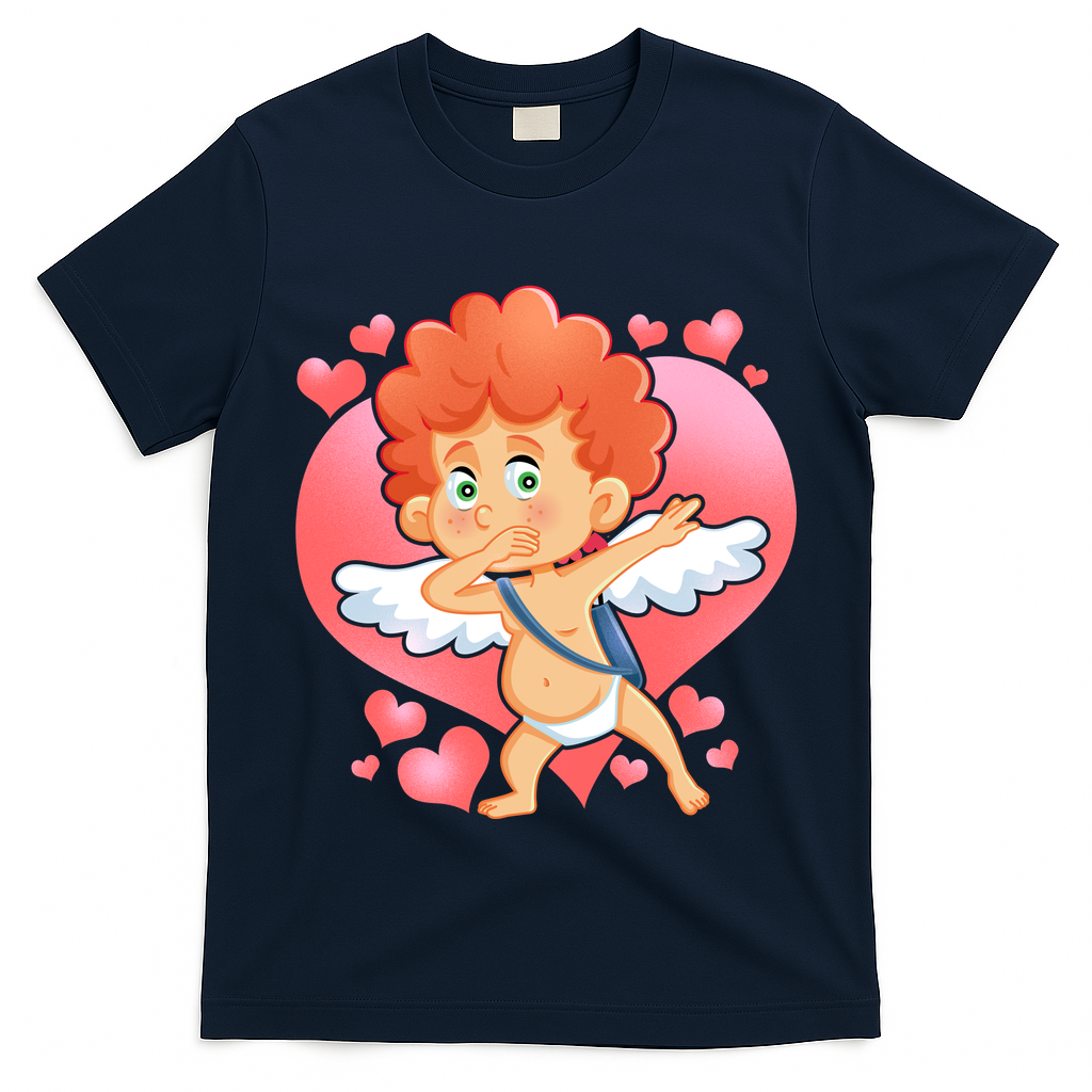 Valentine Dabbing Cupid T-Shirt