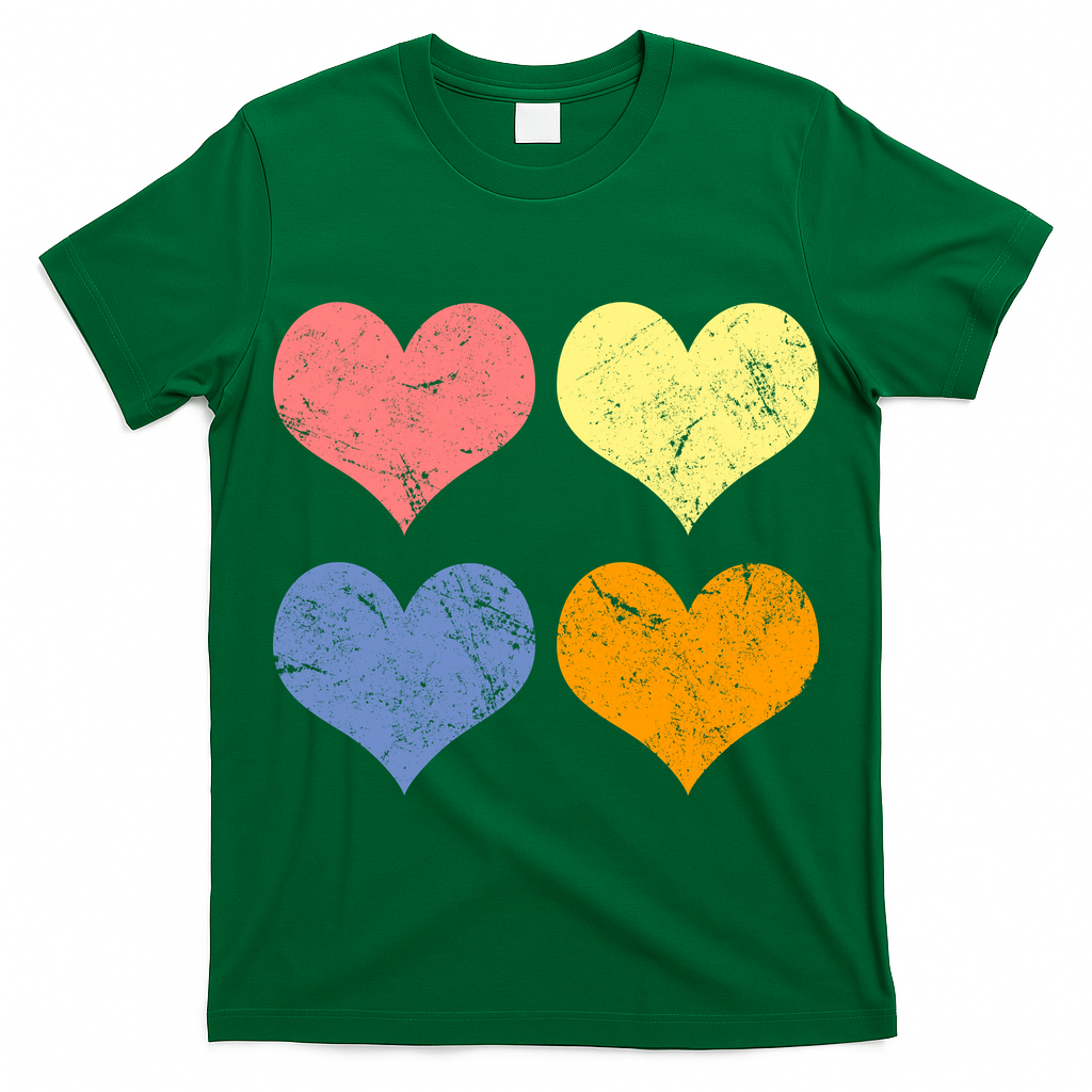 Vintage Valentine Day Hearts T-Shirt