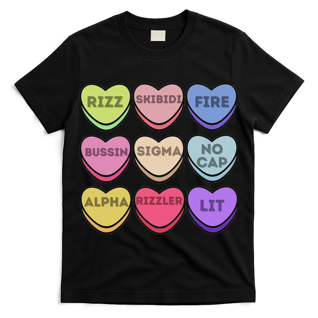 Valentines Day Funny Valentines Day Rizz No Cap T-Shirt