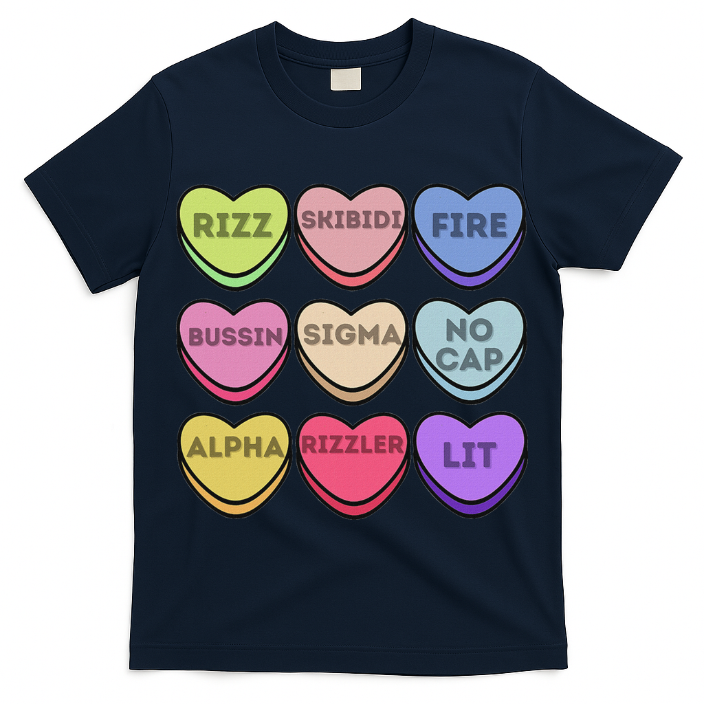 Valentines Day Funny Valentines Day Rizz No Cap T-Shirt