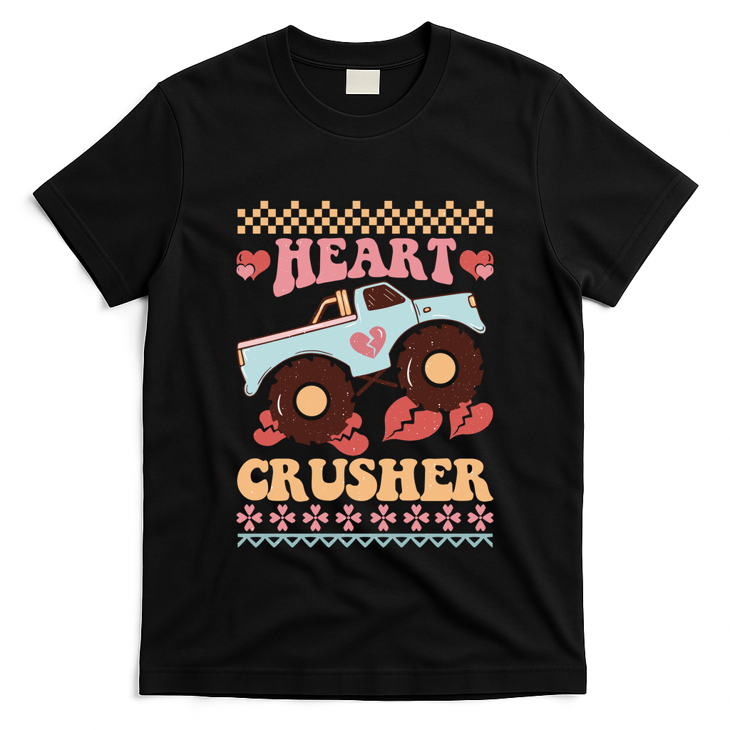 Valentine's Day Funny Heart Crusher Ugly Sweater T-Shirt