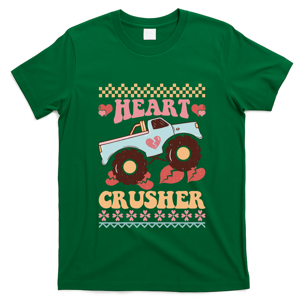 Valentine's Day Funny Heart Crusher Ugly Sweater T-Shirt