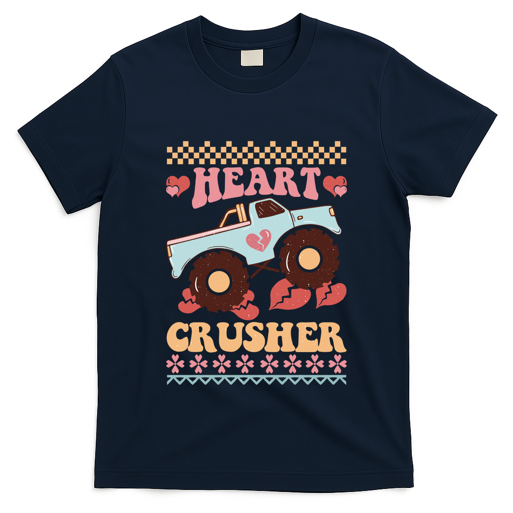 Valentine's Day Funny Heart Crusher Ugly Sweater T-Shirt