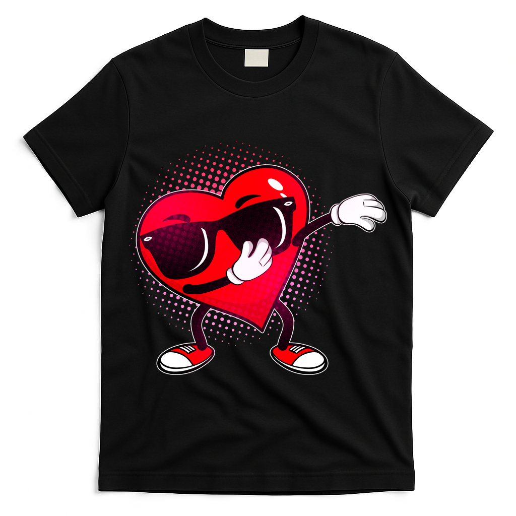 Valentine Dabbing Heart T-Shirt