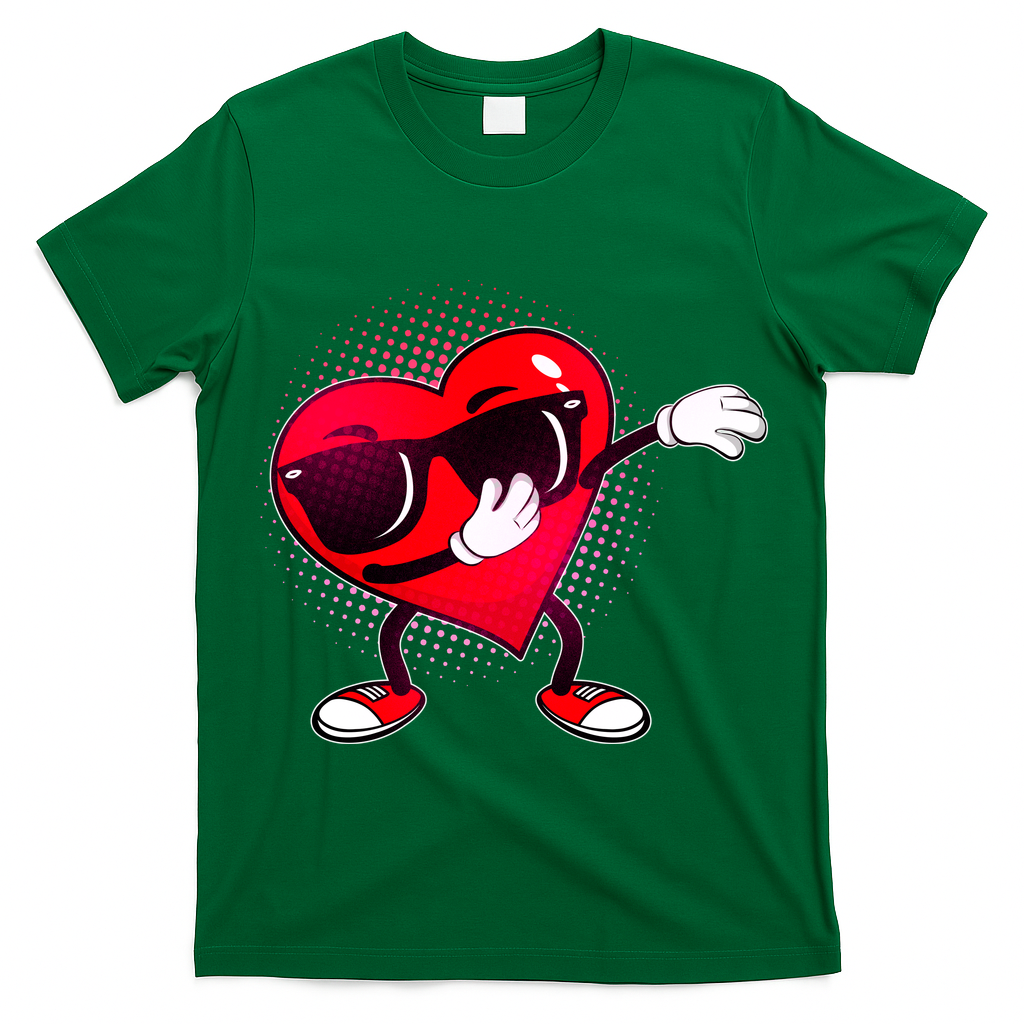 Valentine Dabbing Heart T-Shirt