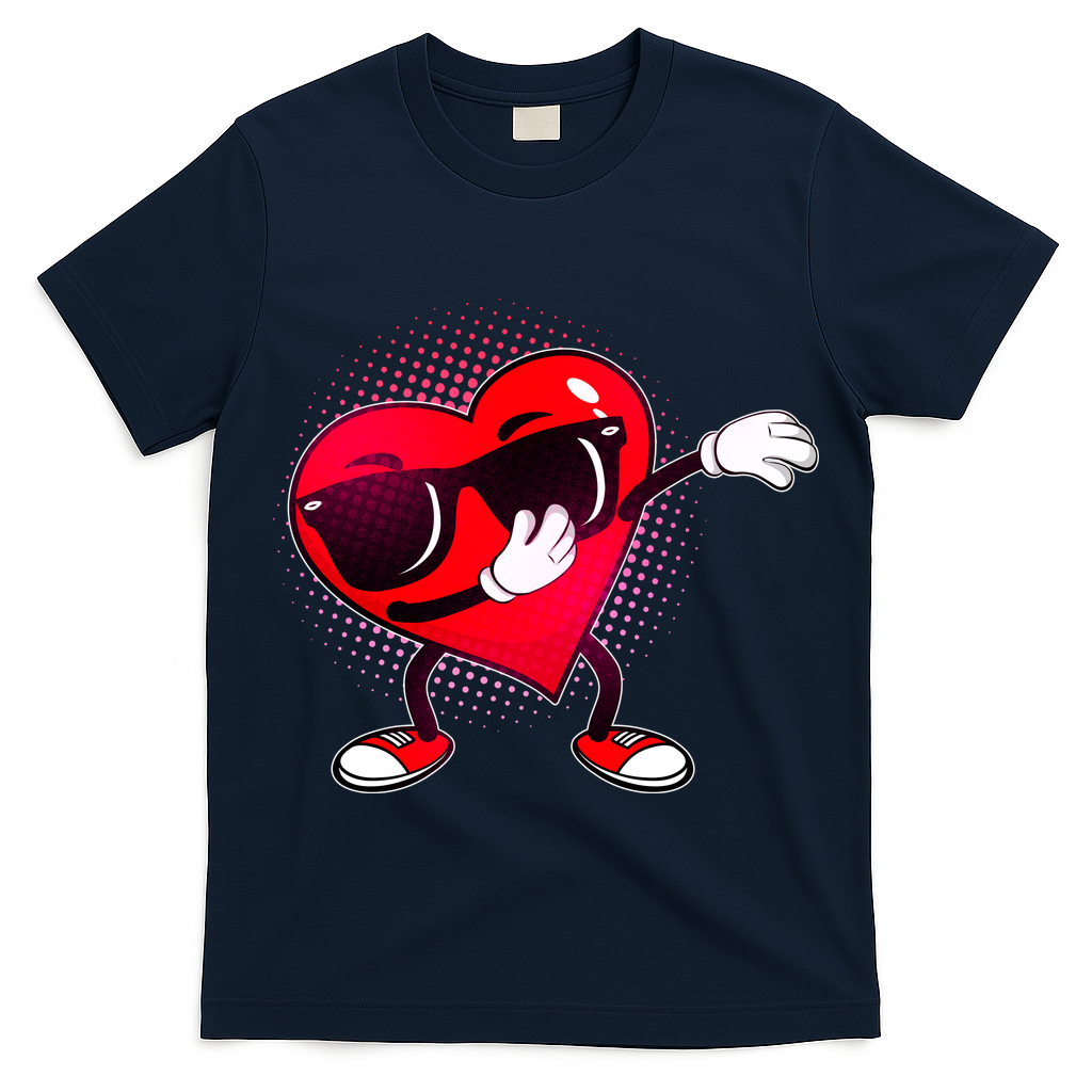 Valentine Dabbing Heart T-Shirt