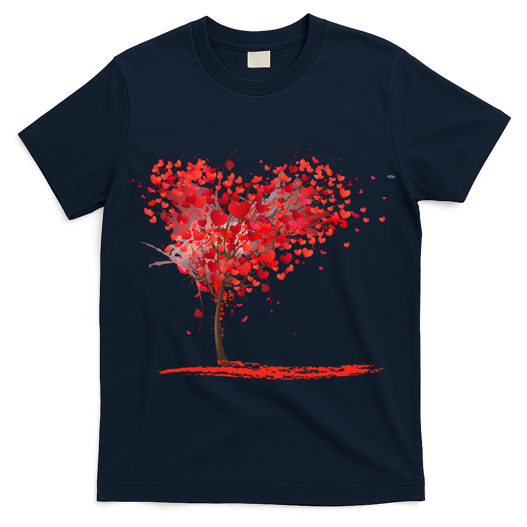 Valentines Day Heart Shaped Tree T-Shirt