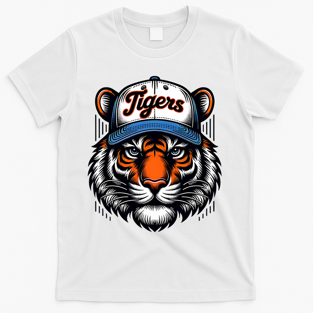 Vintage Detroit Name Graphic Design T-Shirt - White