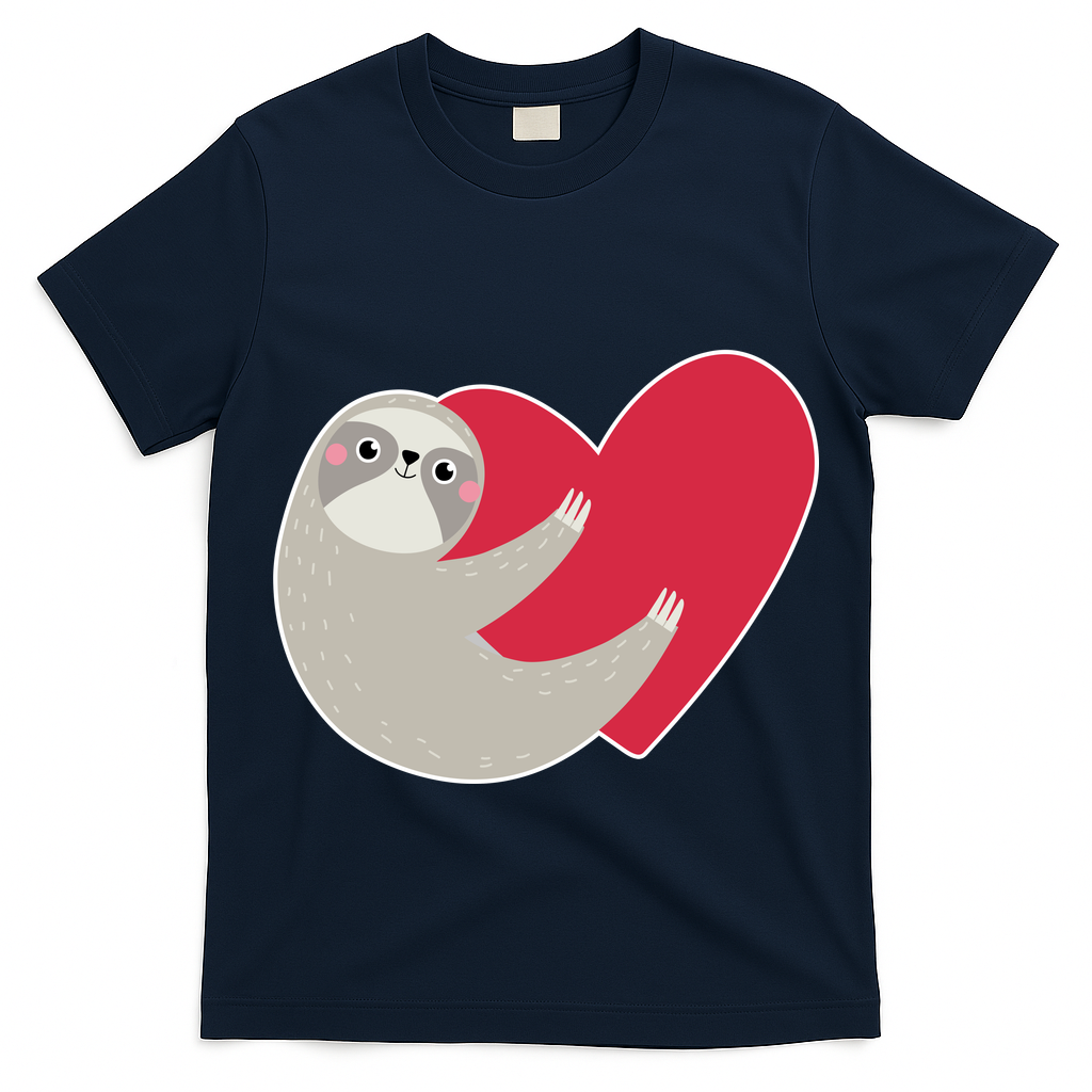 Valentines Day Sloth Heart T-Shirt