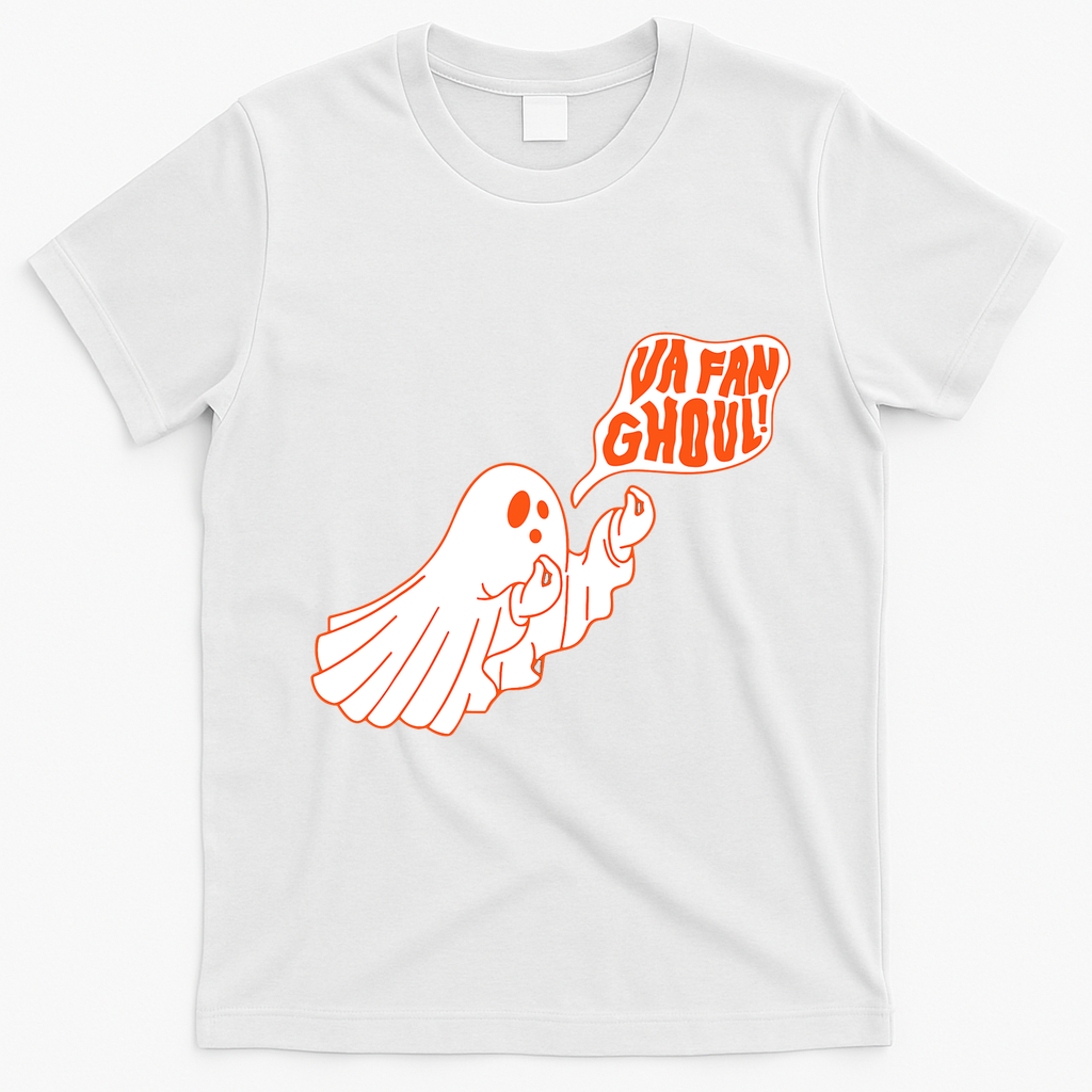Va Fan Ghoul Italian Funny Halloween Ghost T-Shirt - White