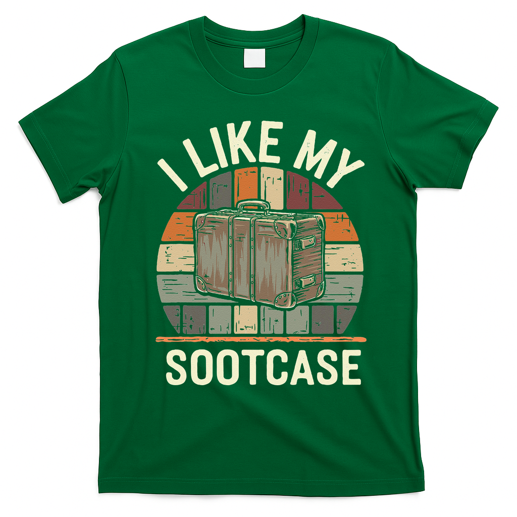Vintage Funny I Like My Suitcase Viral Trump Meme T-Shirt - Irish Green
